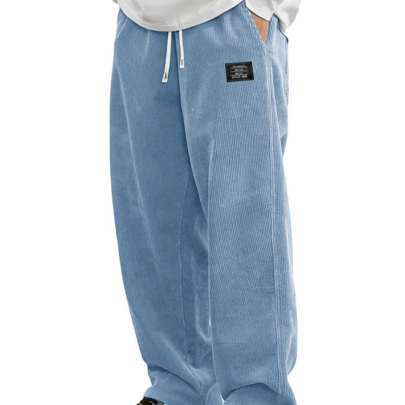 🔥Solange der Vorrat reicht 40 % Rabatt!🎉Herrenhose mit lockerer Passform, Kordelzug und Taschen