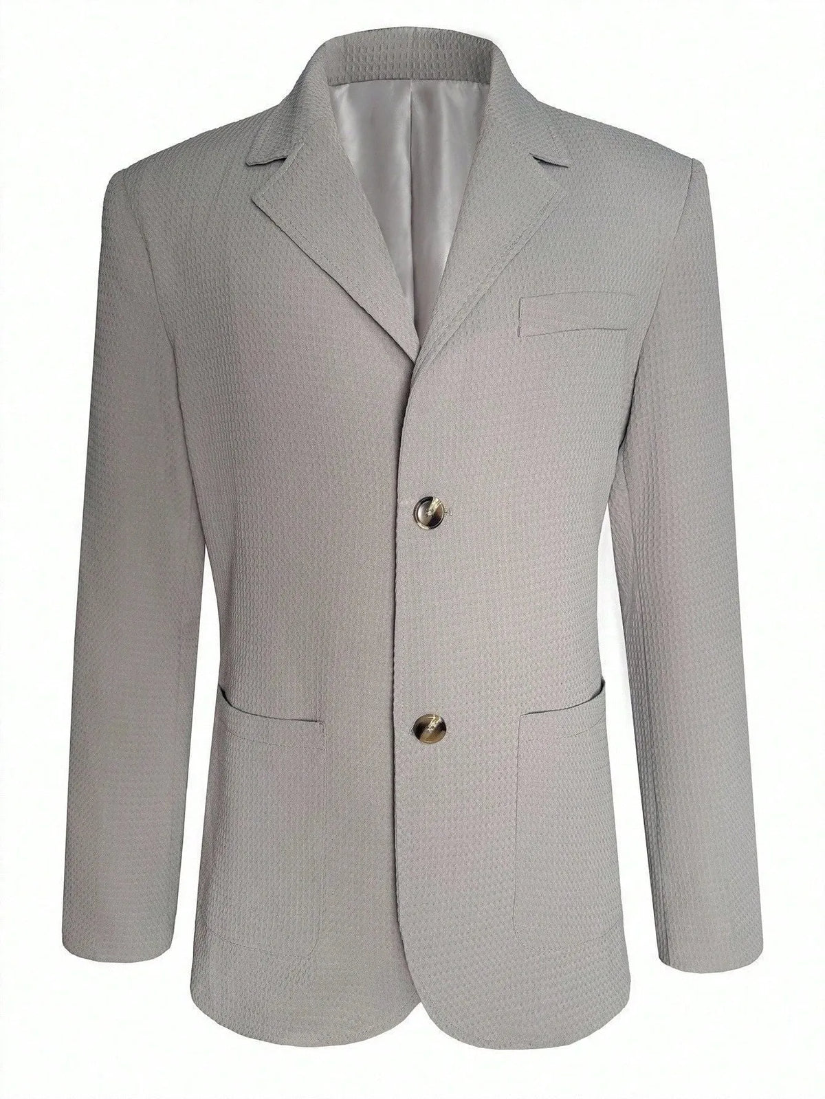 Textured Jacquard Relaxed Fit Blazer