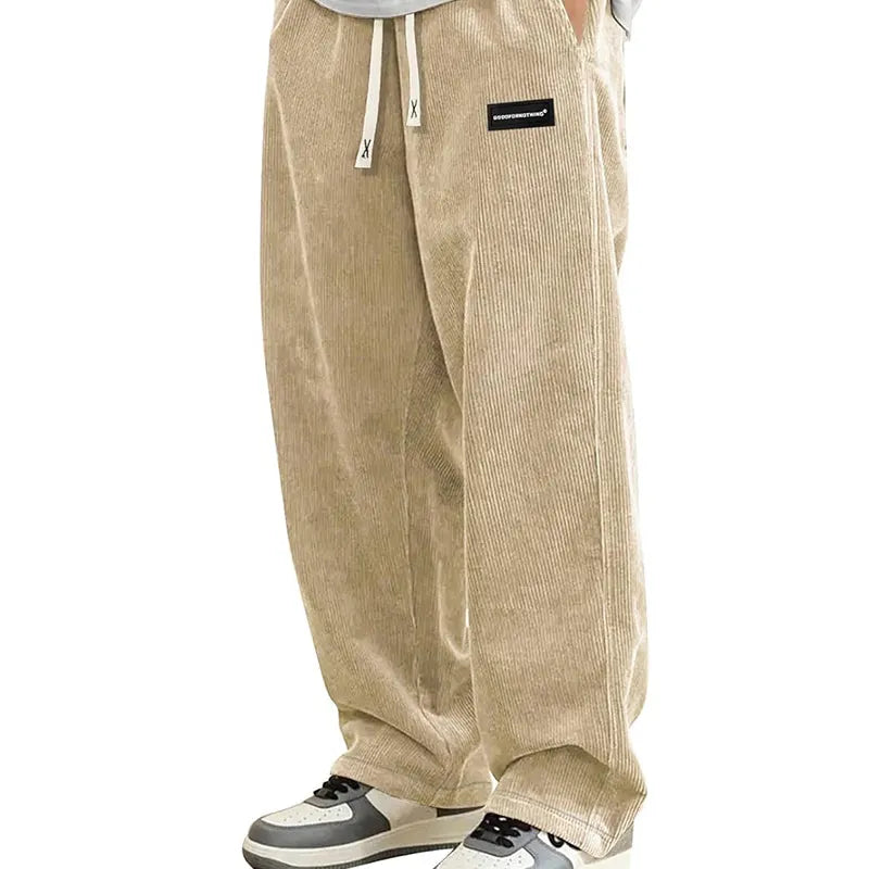 🔥Solange der Vorrat reicht 40 % Rabatt!🎉Herrenhose mit lockerer Passform, Kordelzug und Taschen