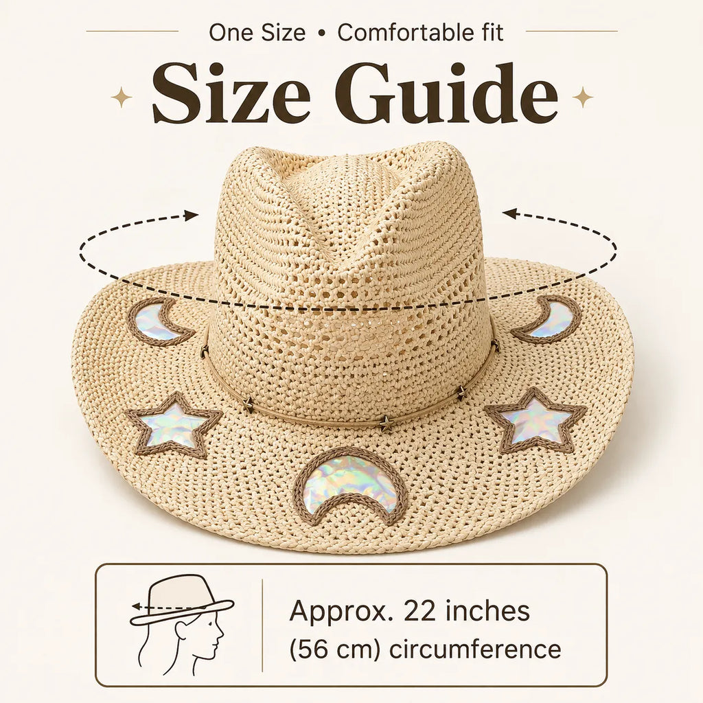 Suncatcher Cowgirl Straw Prism Hat