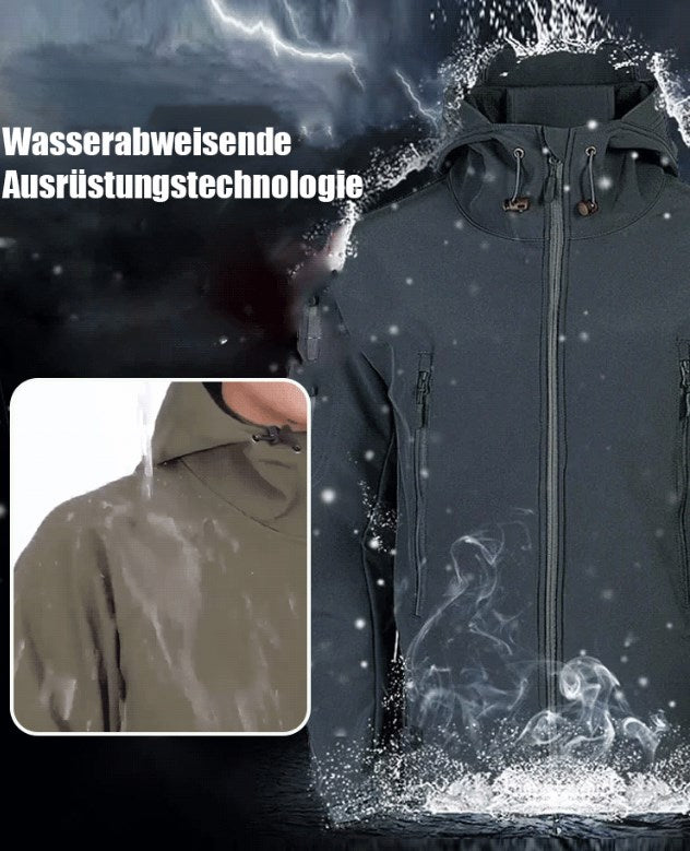 Taktisches Softshell-Jacken- und Hosen-Set • Wasserdicht • Winddicht • Isoliert • Für Winter und Geländeeinsatz geeignet