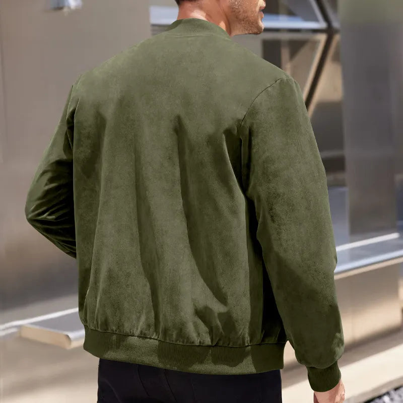 🎒 LIMITED‑TIME 77% OFF! ⚡ Vintage Suede Bomber Jacket – Premium Suede Fabric, Classic Fit, Retro Style ✨