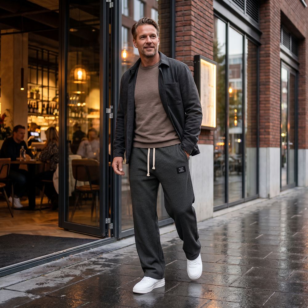 🎉2026 HOT SALE🎉66% OFF!Comfortable Men's Wide-Leg Pants with Adjustable Waistband