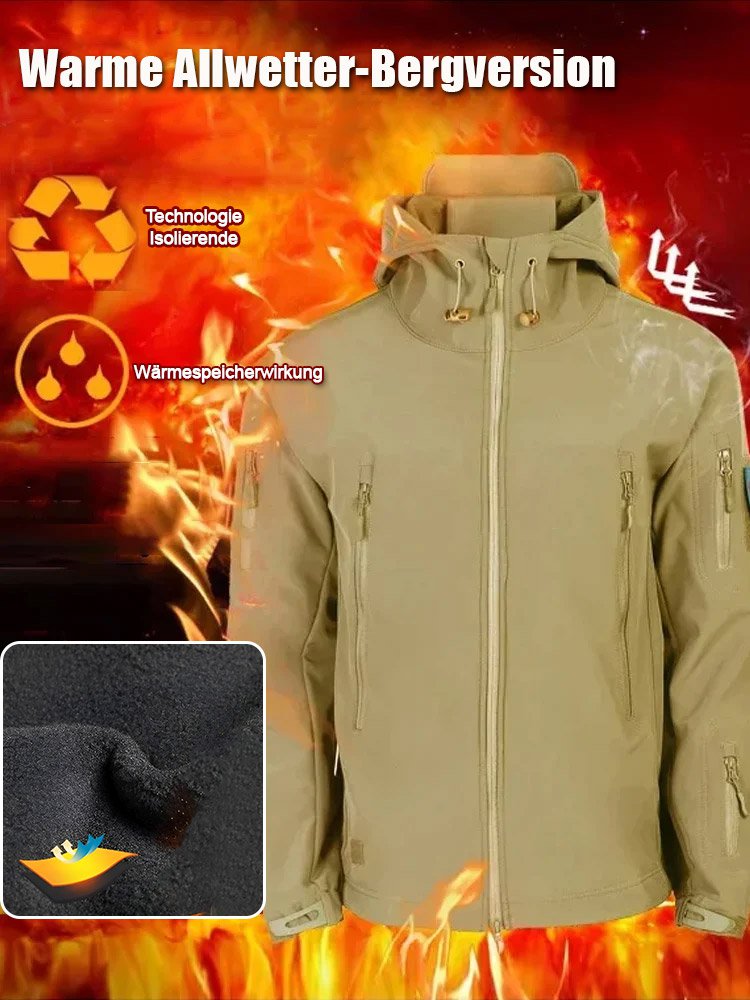 Taktisches Softshell-Jacken- und Hosen-Set • Wasserdicht • Winddicht • Isoliert • Für Winter und Geländeeinsatz geeignet