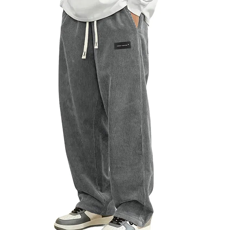 🔥Solange der Vorrat reicht 40 % Rabatt!🎉Herrenhose mit lockerer Passform, Kordelzug und Taschen