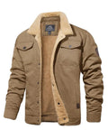 Men's Cotton jacket with Sherpa lining