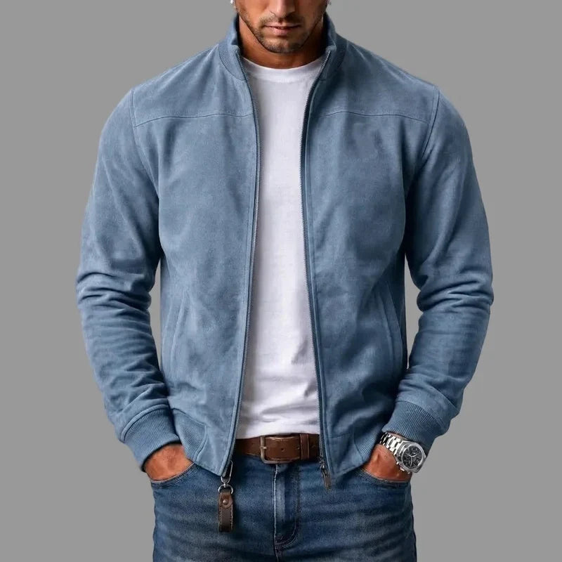 🎒 LIMITED‑TIME 77% OFF! ⚡ Vintage Suede Bomber Jacket – Premium Suede Fabric, Classic Fit, Retro Style ✨