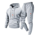 Men's Casual Athletic Hoodie & Jogger Pants 2-Piece Set