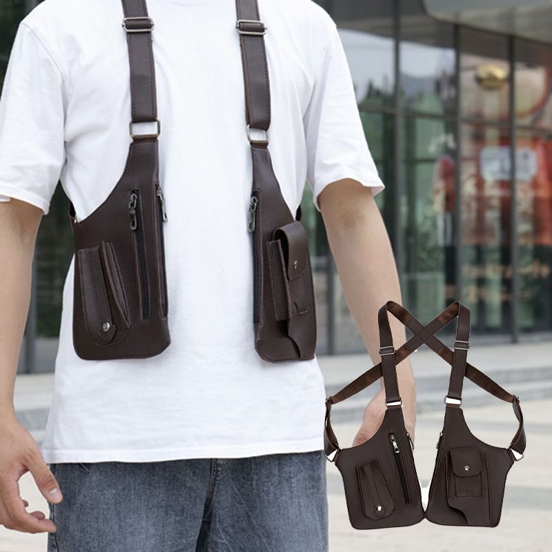 🔥Heißer Neujahrsverkauf🔥Diebstahlsichere taktische Tasche mit doppeltem Schultergurt und mehreren Taschen