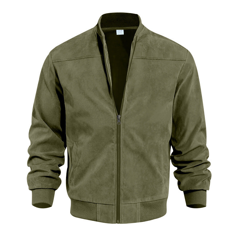 🎒 LIMITED‑TIME 77% OFF! ⚡ Vintage Suede Bomber Jacket – Premium Suede Fabric, Classic Fit, Retro Style ✨