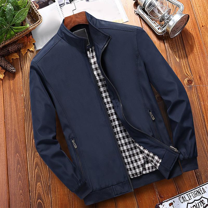 🧥 50% RABATT! 🔥 Herren Stehkragen-Jacke – Warmes & Gemütliches Karomuster-Futter, Strapazierfähig & Perfekt Für Kühle Tage 🧣